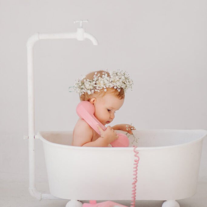 sweet baby girl in bathroom sweet baby girl in bathroom